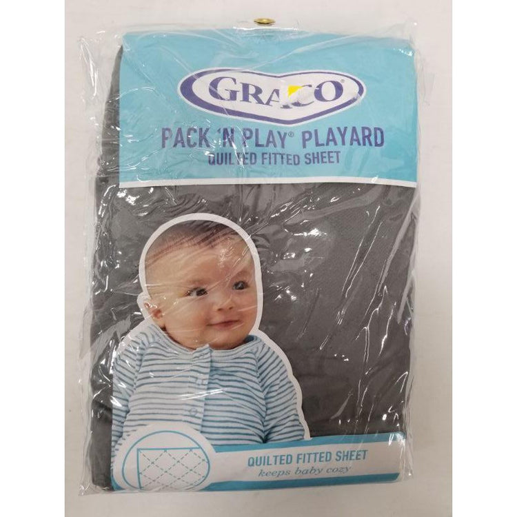 Graco Pack N'Play Quilted Fitted Sheet Grey