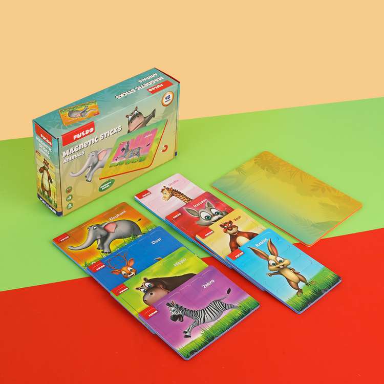 Puedo Magnetic Stick Animals Set (Set of 9)