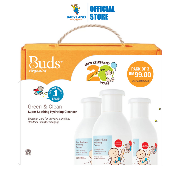 Buds Super Soothing Hydrating Cleanser Triple Pack (BSO#1)