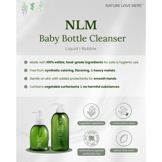 NATURE LOVE MERE Baby Feeding Bottle Cleanser (Bubble / Liquid)