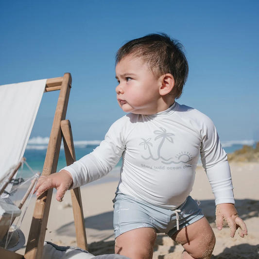 Joey & Mom UPF Protected Swimwear - Blue Breeze