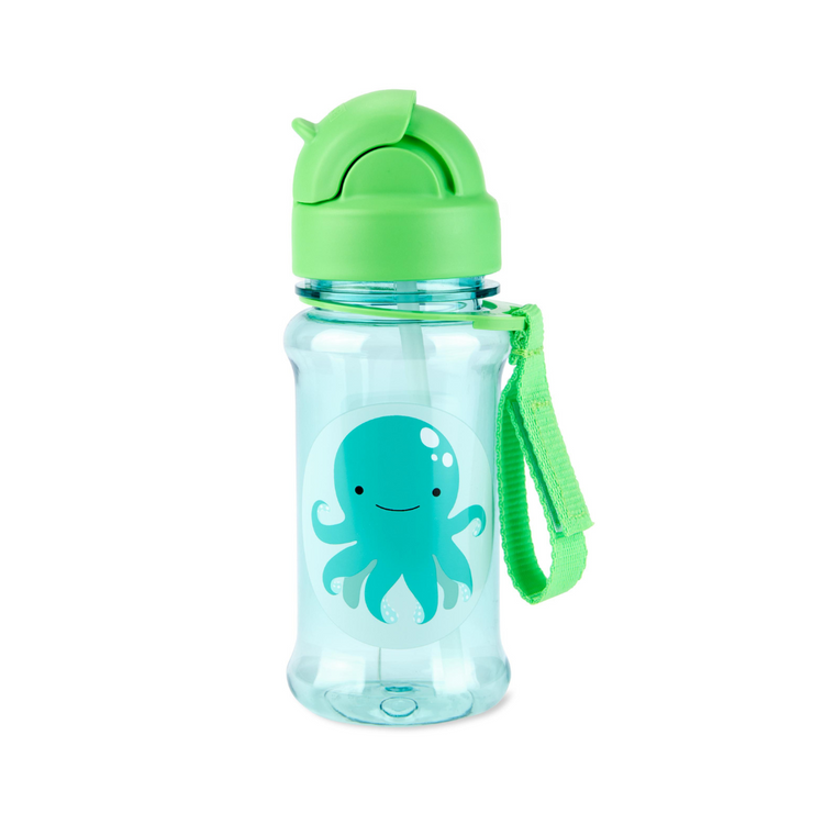 Skip Hop Zoo Tritan Renew Straw Bottle - Octopus (355ml)