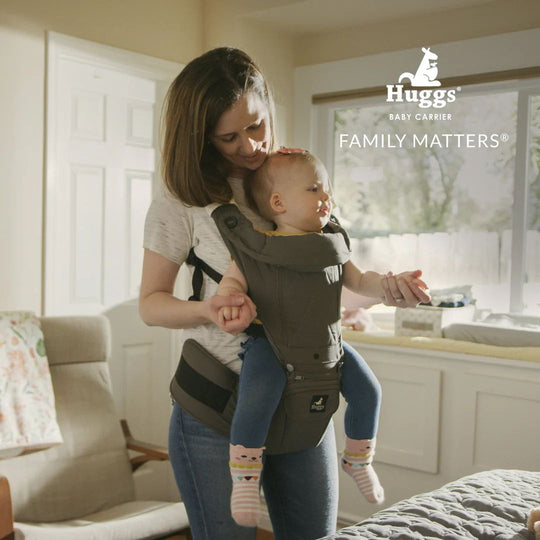 Abiie Huggs Hip Seat Baby Carrier With Patented Hipbelt (3M+)