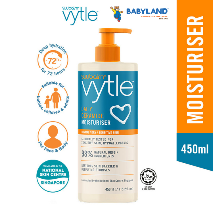 Suu Balm Vytle Daily Ceramide Moisturiser 450ml