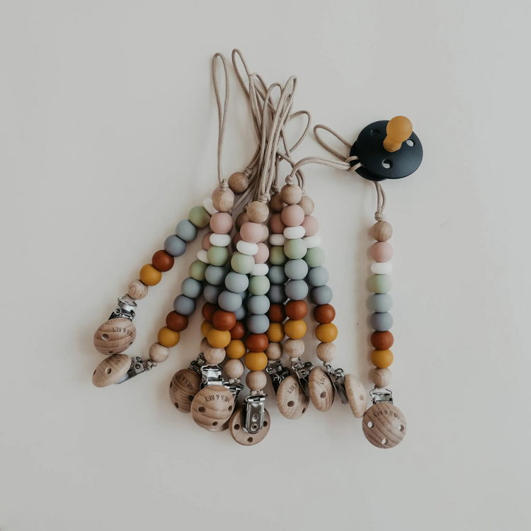 Mils and Key Tara Pacifier Clips - Multiple Color (0m+)