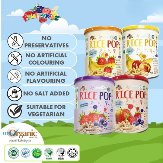 FruityKidz Organic Rice Pop 25g