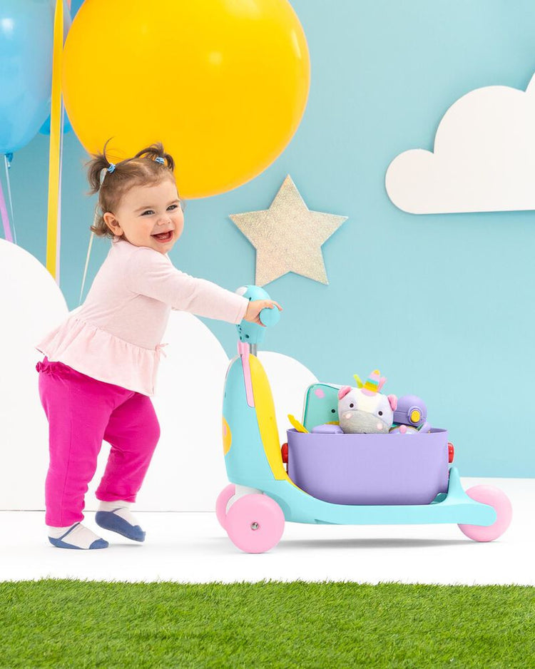 Skip Hop Zoo 3-in-1 Ride-On Toy - Unicorn (12m+)