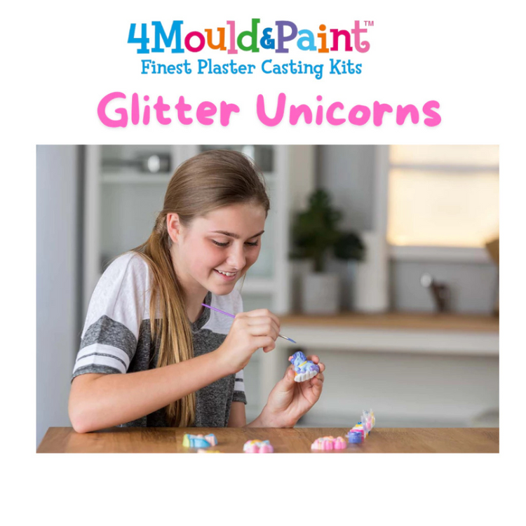 4M Mould & Paint - Glitter Unicorns (5Y+)