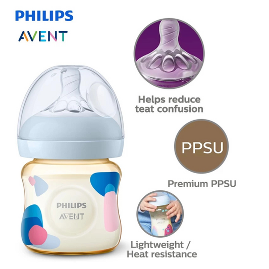 Philips Avent Natural PPSU Baby Bottle 0m+ (4oz/125ml) SCY940/01 (1Pc)