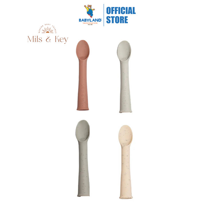Mils and Key Speckled Training Spoons (6m+)