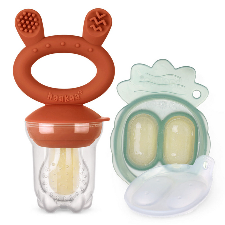 Haakaa Freeze-N-Feed Mini Combo - Silicone Feeder + Mini Tray