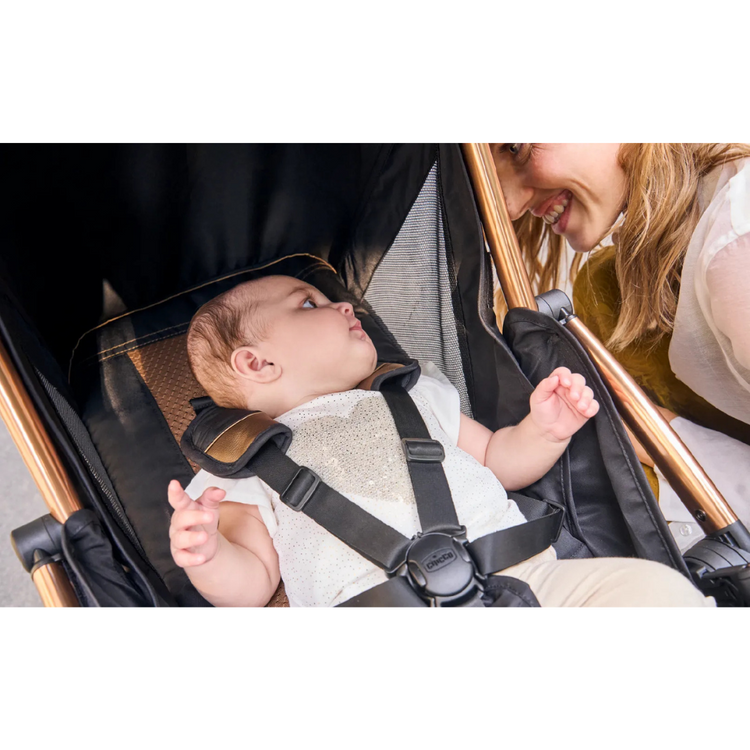 Chicco Goody Primo Auto Fold Stroller - Enchanting Bronze (Newborn till 22kg)