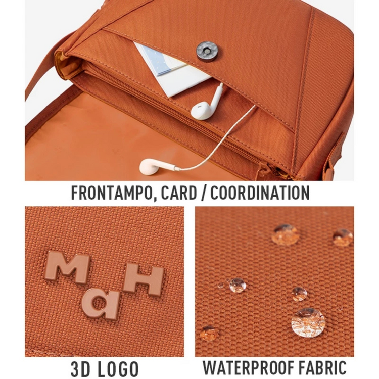 MAH Young Cross Shuttle Waterproof Sling Bag Unisex Crossbody