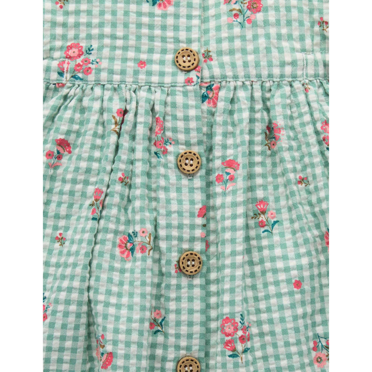 Purebaby Organic Gingham Pinnie Frida Dress