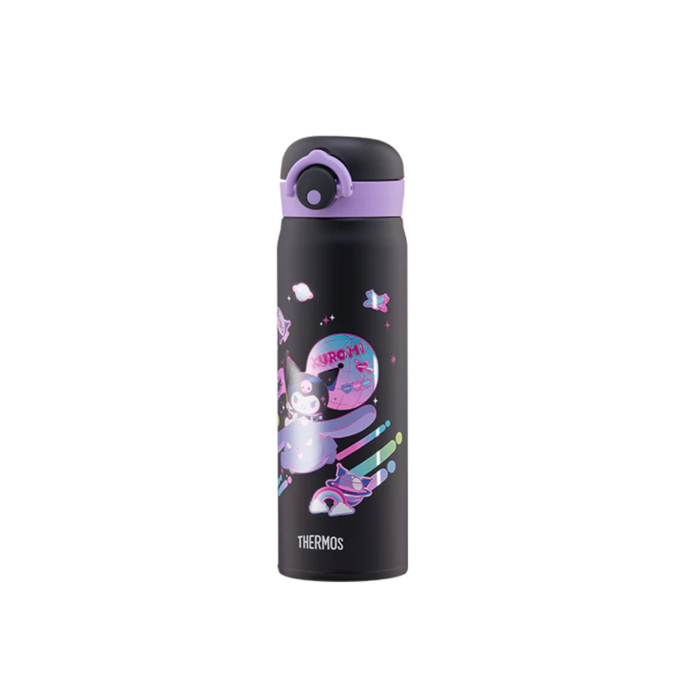 THERMOS 500ml Kuromi Trendy and Light Flask with Pouch (JNR-501KU24)