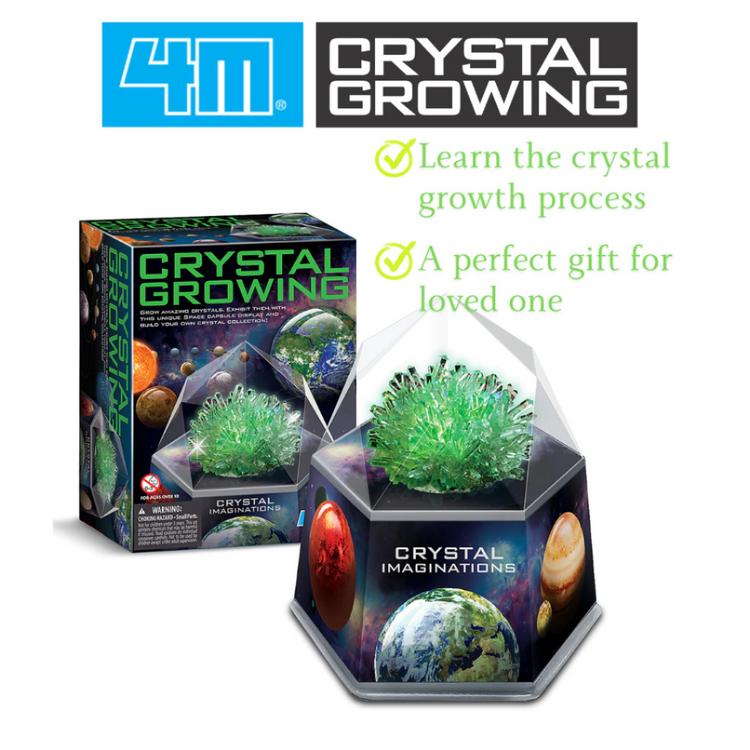 4M Crystal Growing - Crystal Imaginations Green (New Version) (10Y+)