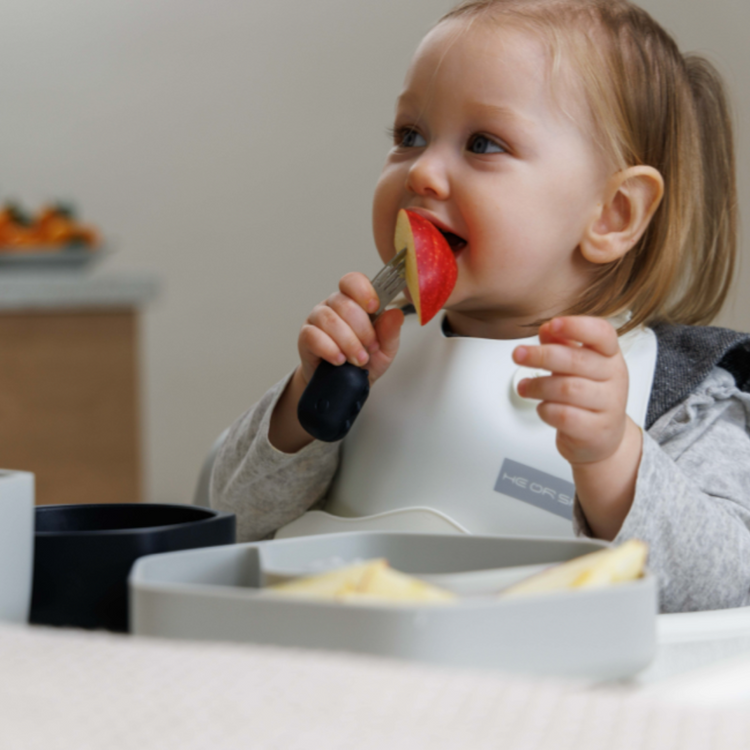 He or She SUS Medical Grade Stainless Steel Baby Spoon & Fork Set