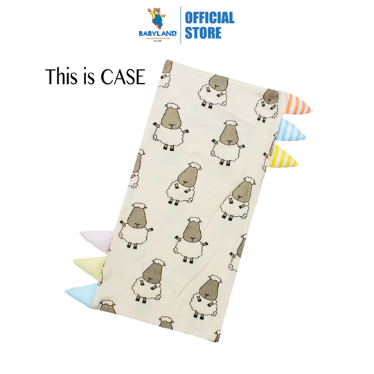 Baa Baa Sheepz Bed-Time Buddy Case Big Sheepz Yellow with Color & Stripe tag