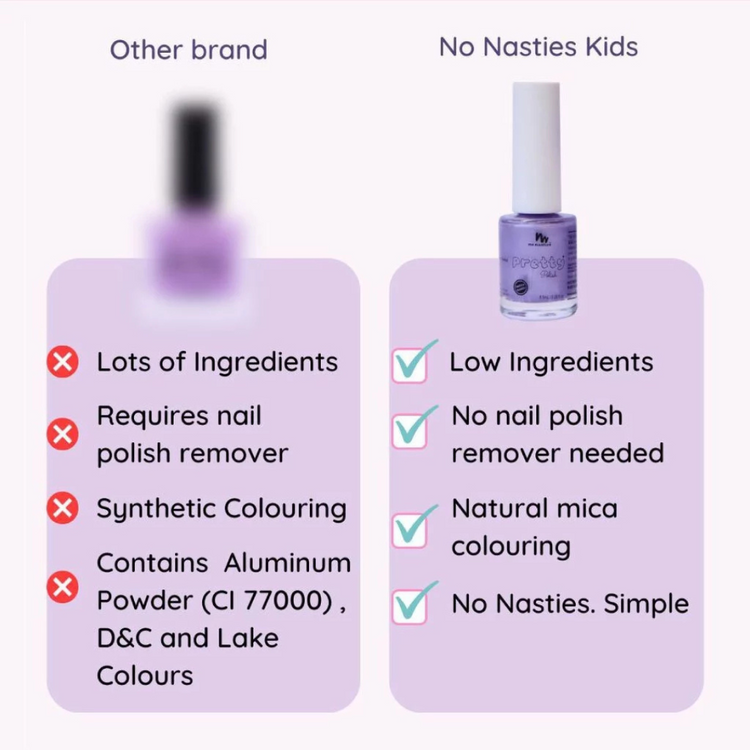 No Nasties Kids 20 Free Scented Kids Nail Polish (8.5ml)