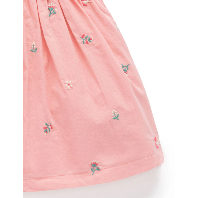 Purebaby Organic Swallow Broderie Dress