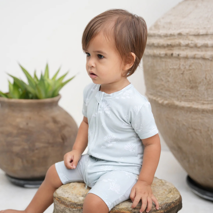 Joey & Mom Zipper Bamboo Romper