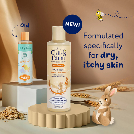 Childs Farm OatDerma Body Wash - Fragrance-Free (250ml)