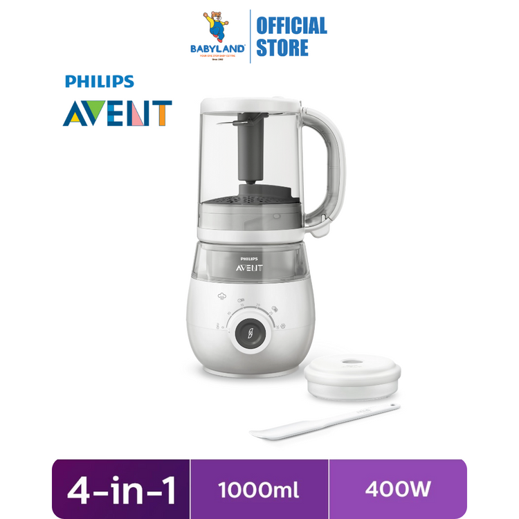 Philips Avent 4-in-1 Baby Food Maker (Steam, Blend, Defrost & Reheat) SCF883/02