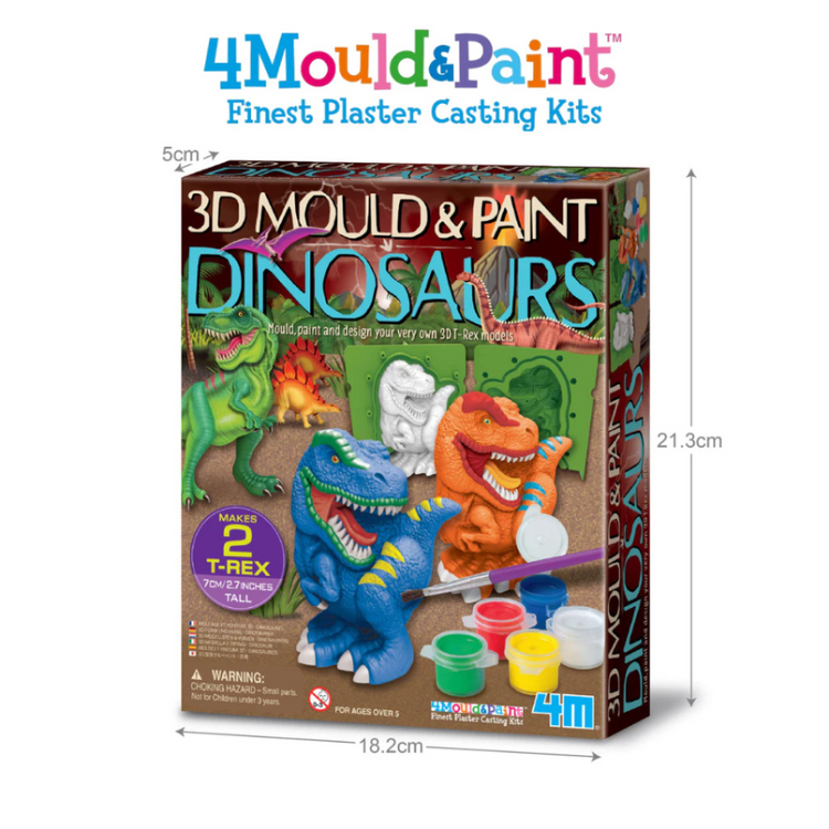 4M Mould & Paint 3D - Dinosaurs (5Y+)