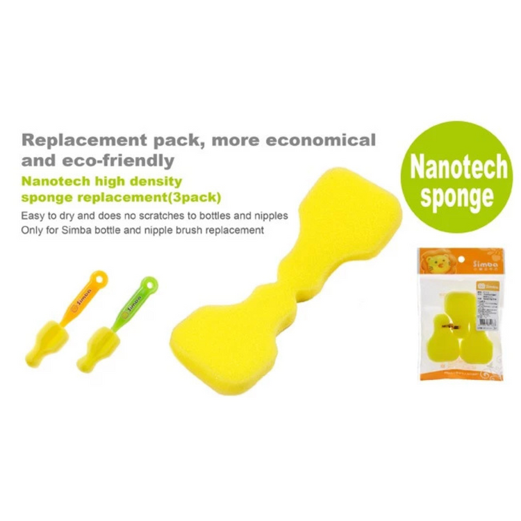 Simba Sponge Nipple Brush Replacement (3pcs)