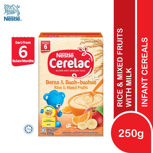 Nestle cerelac rice & mix fruit 6M+ (250G)