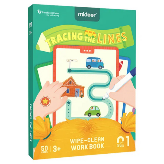 Mideer Kids Reusable Level Up Pen Holding Training Workbook Level 1