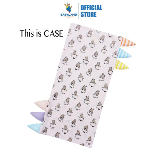 Baa Baa Sheepz Bed-Time Buddy Case Small Sheepz Pink with Color & Stripe tag