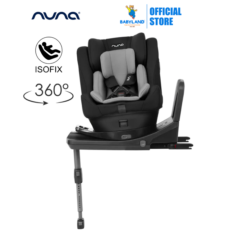 Nuna PRYM i-Size Car Seat - Caviar | Newborn to 18kg (approximately 4 years old)