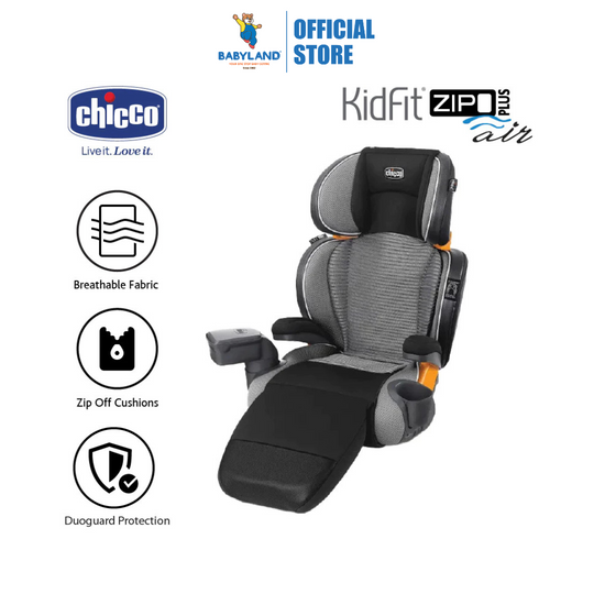 Chicco KidFit Zip Air Plus Booster Car Seat - Q Collection (EU Version) (22-36kg)