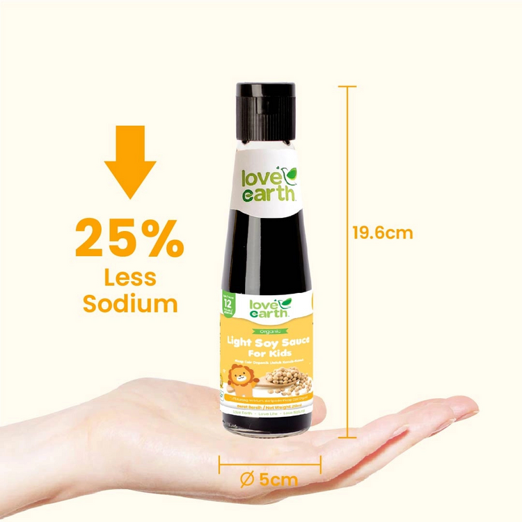 Love Earth Organic Low Sodium Soy Sauce 210ml