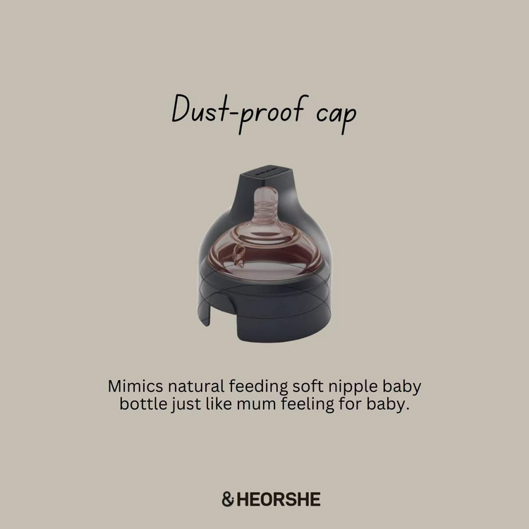 He Or She New Born Set 5oz/160ml Ultra Wide Neck Baby Bottle (2 PACK)