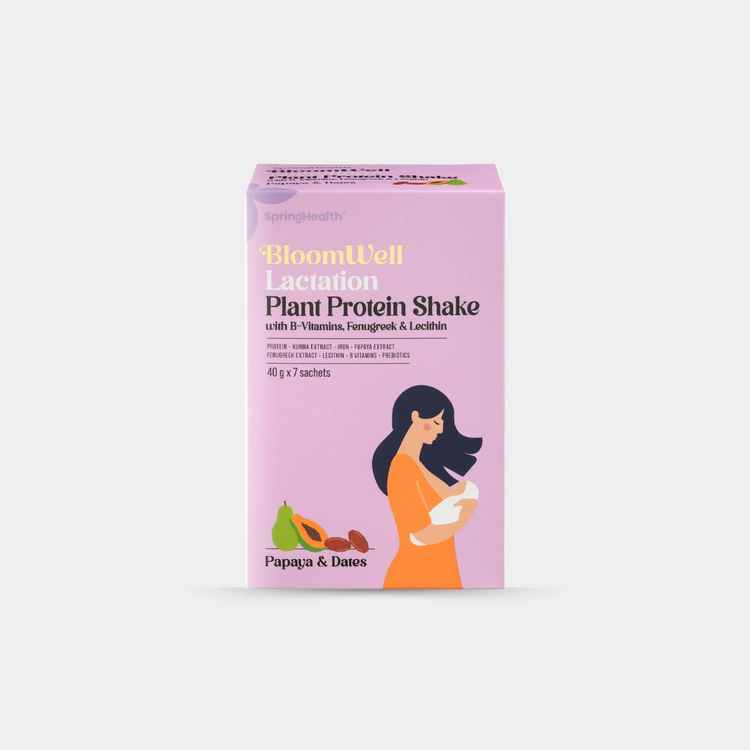 BloomWell Lactation Plant Protein Shake with B-Vitamins, Fenugreek & Lecithin