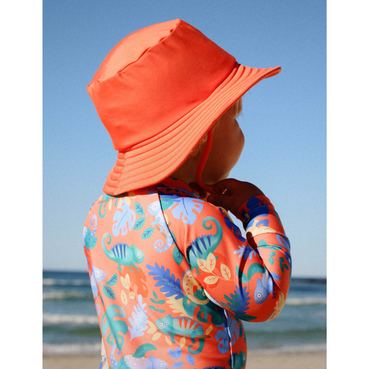 Purebaby Organic Broad Brim Swim Hat - Fiesta Broad