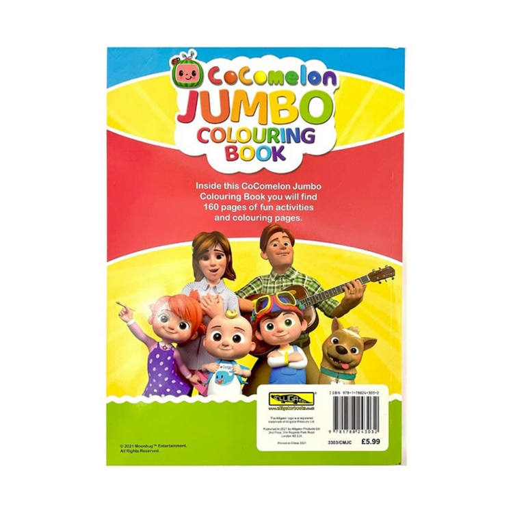 Elm CoComelon Jumbo Colouring Book