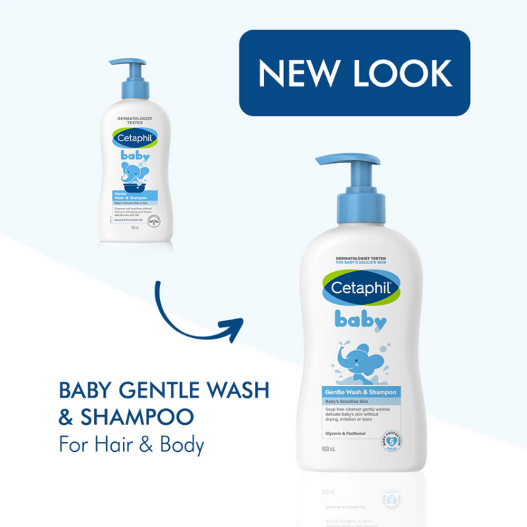 Cetaphil Baby Gentle Wash & Shampoo For Baby Delicate Skin (400ml)