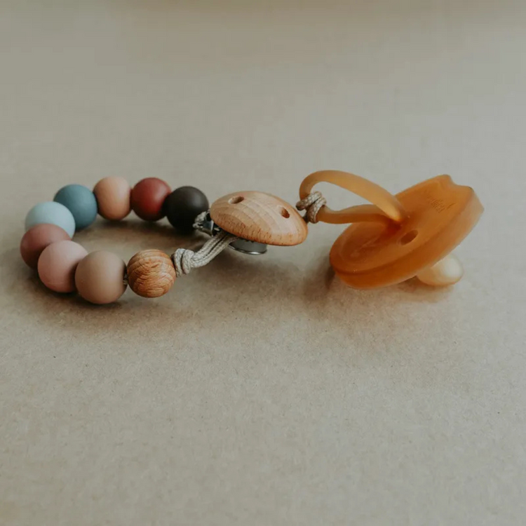 Mils and Key Minka Pacifier Clips - Muted Color (0m+)