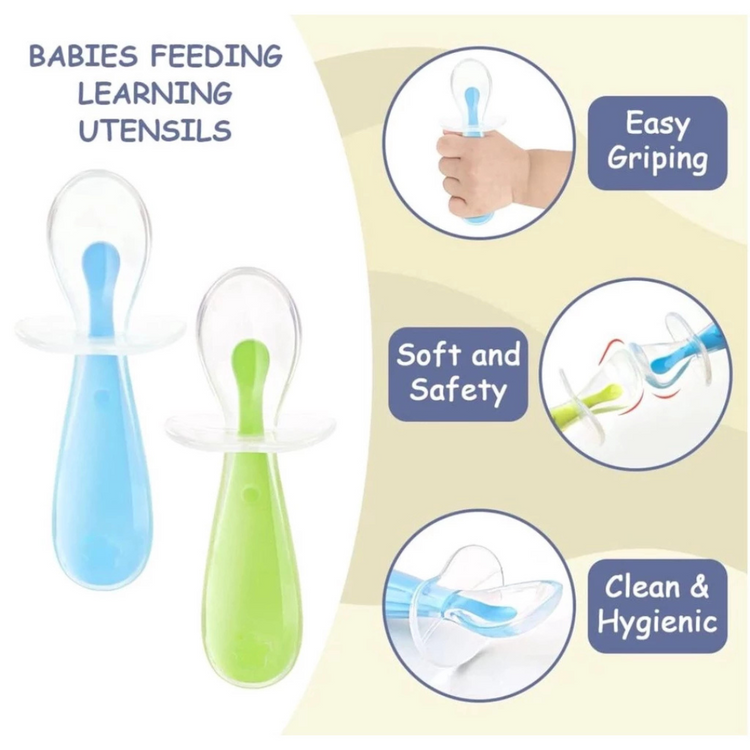 Munchkin Gentle Scoop Silicone Training Spoons 2pcs (6m+)