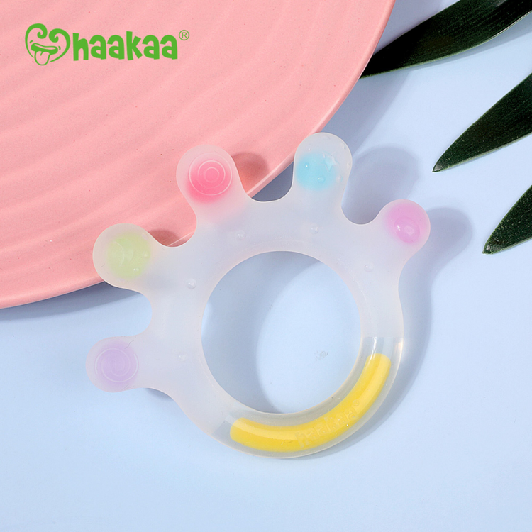Haakaa Silicone Dinky Digits Palm Teether 3m+