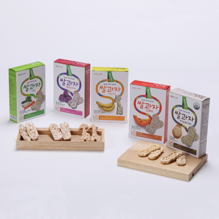 KidzanMomzan Organic Tickling Teeth Rice Snack 22g (6m+)