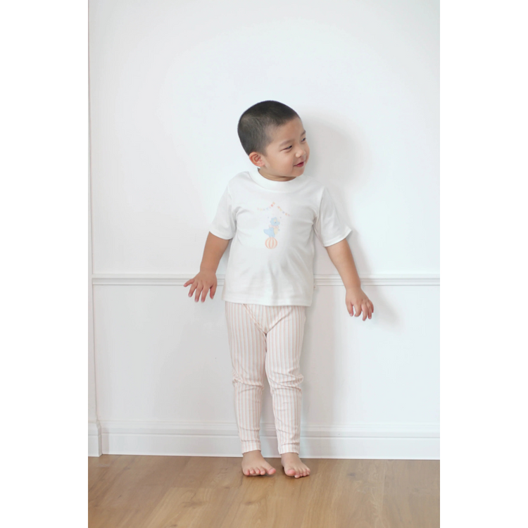 Twinkle Planet GOTS Organic Cotton 2 Pieces Short Sleeve Pyjamas - Dino Circus