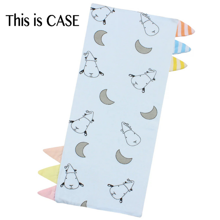 Baa Baa Sheepz Bed-Time Buddy Case Small Moon & Sheepz with Color & Stripe tag - Jumbo