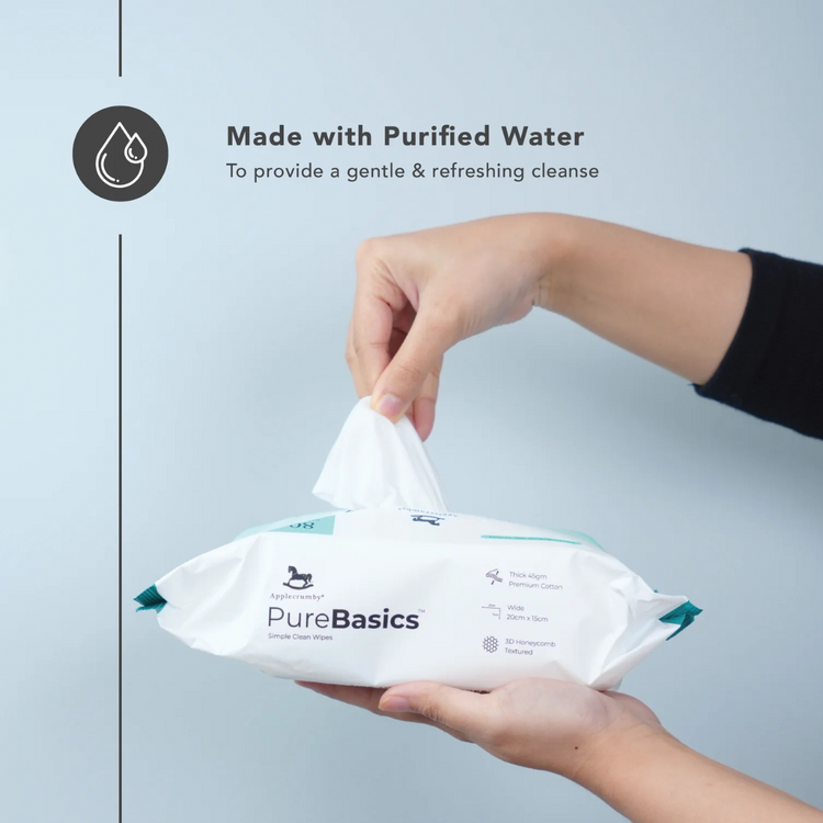 Applecrumby PureBasics Wipes (80s x 3)