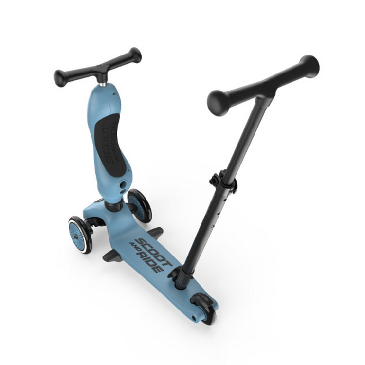 Scoot And Ride Highwaykick 1 Push and Go - Steel (1-5 Yrs)