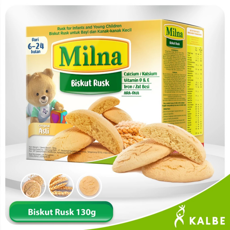 Milna Baby Biskut Rusk (130g) For 6+ Babies