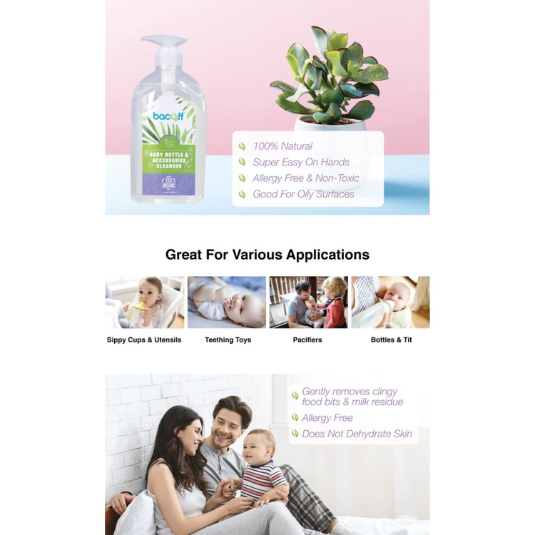 Bacoff Natural Baby Bottle & Accessories Cleaner (700ml)